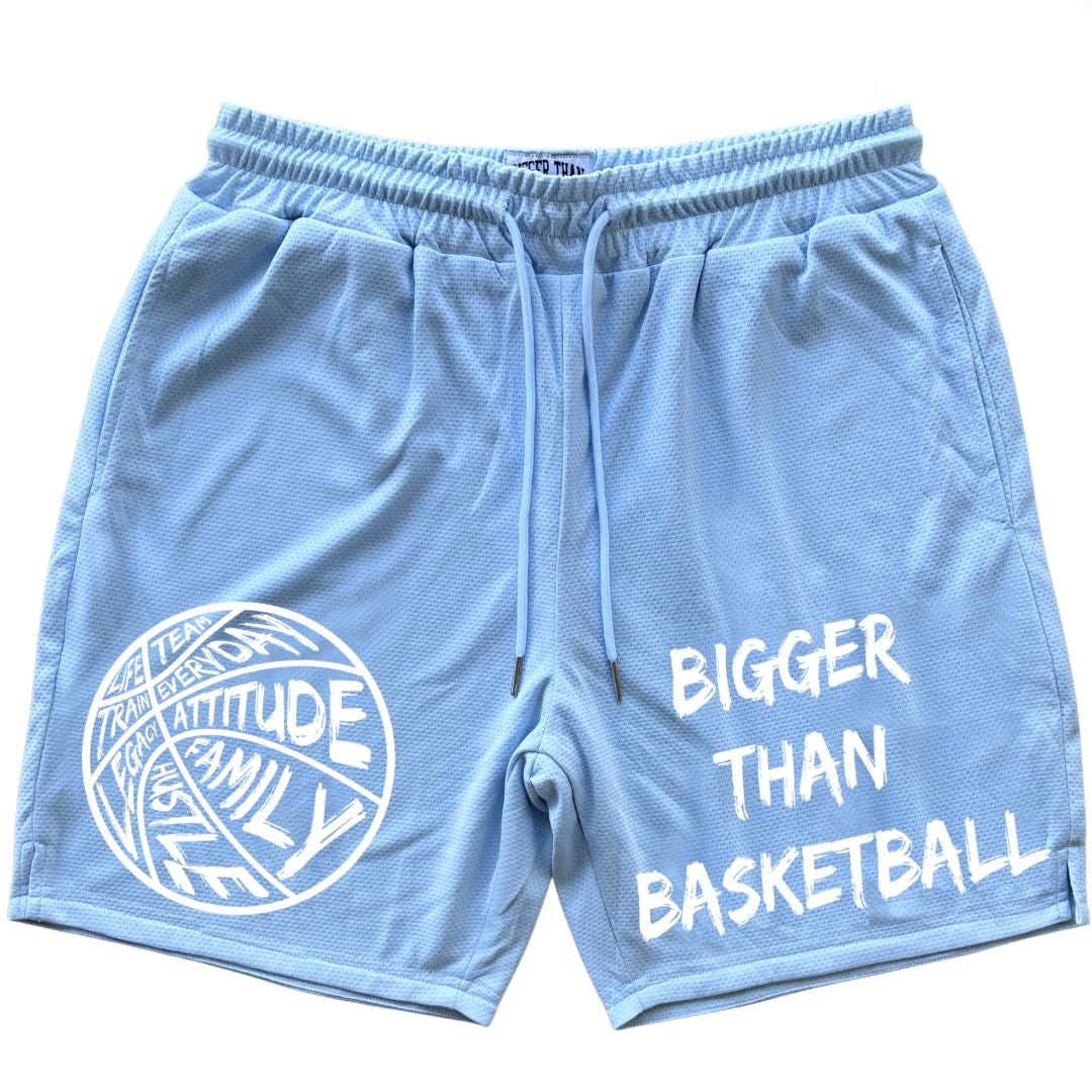 Bigger Than Basketball - Shorts - Light Blue