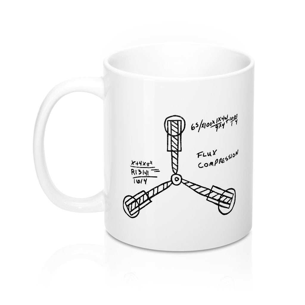 Flux Capacitor Sketch Coffee Mug