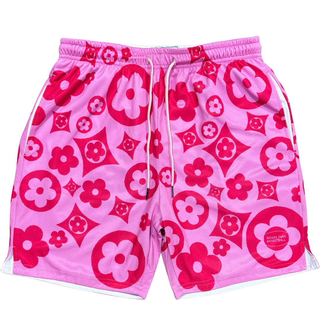 Buckets & Blooms - Shorts - Pink