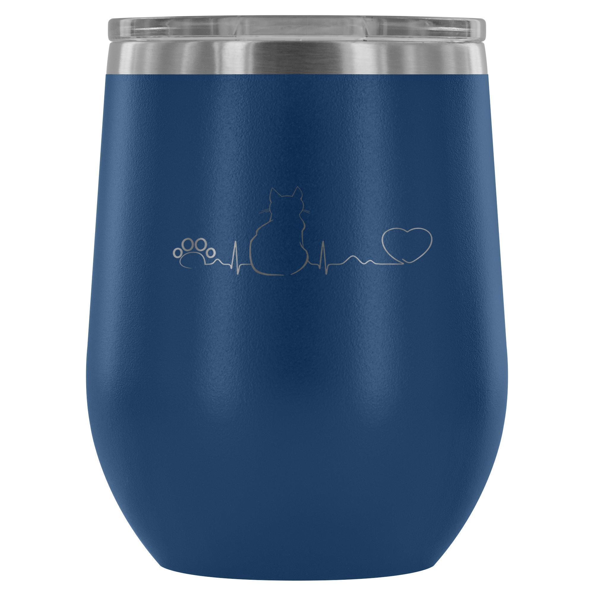Cat Pulse 12oz Wine Tumbler