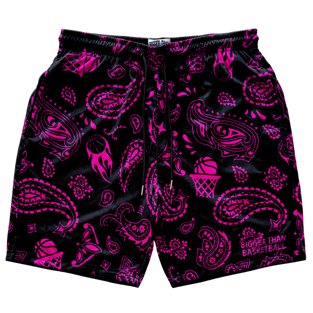 Court Bandit - Shorts - Black/Pink