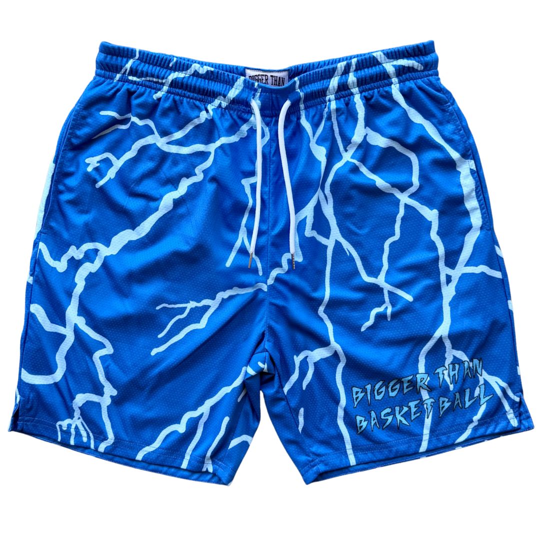 Lightning Strike - Shorts - Blue